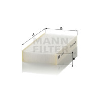 Фильтр салона MANN-FILTER CU 1823